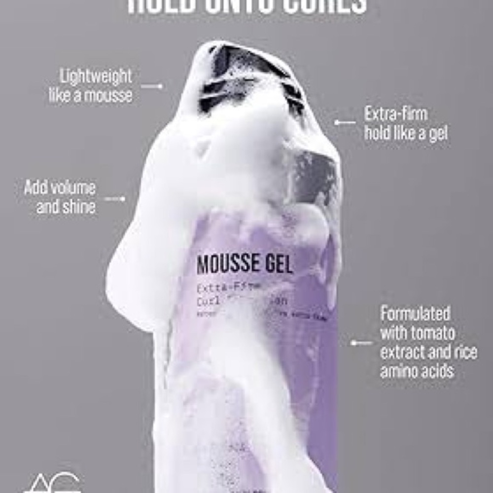 AG Care Mousse Gel Extra-Firm Curl Retention (Brand New) - Picture 6 of 9
